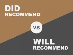 How Does Did Recommend Differ from Likely to Recommend?
