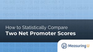 How to Statistically Compare Two Net Promoter Scores