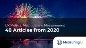 48 UX Metrics, Methods, & Measurement Articles from 2020