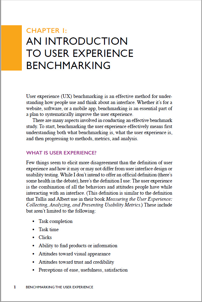 Benchmarking the User Experience (Digital Copy)