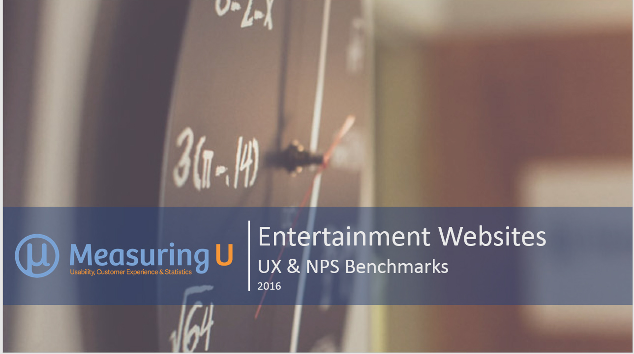 UX & Net Promoter Benchmarks for Entertainment Websites
