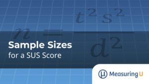 Sample Sizes for a SUS Score