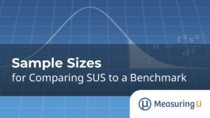 Sample Sizes for Comparing SUS to a Benchmark