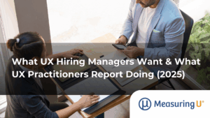 Feature image showing a hiring manager and UX practitioner