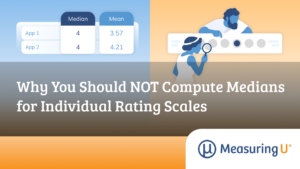 Feature image showing two persons inspecting a rating scale and an infographic