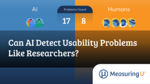 Feature image showing a count of problems found by AI versus human researchers