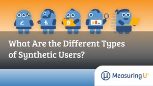 Feature image showing 5 different AI bots representing 5 synthetic user types